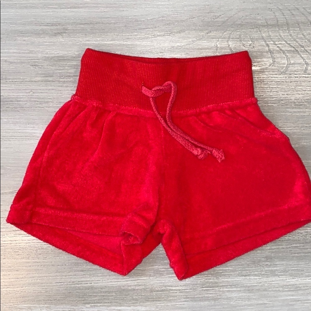 Suzette Never Worn Red Terrycloth Shorts